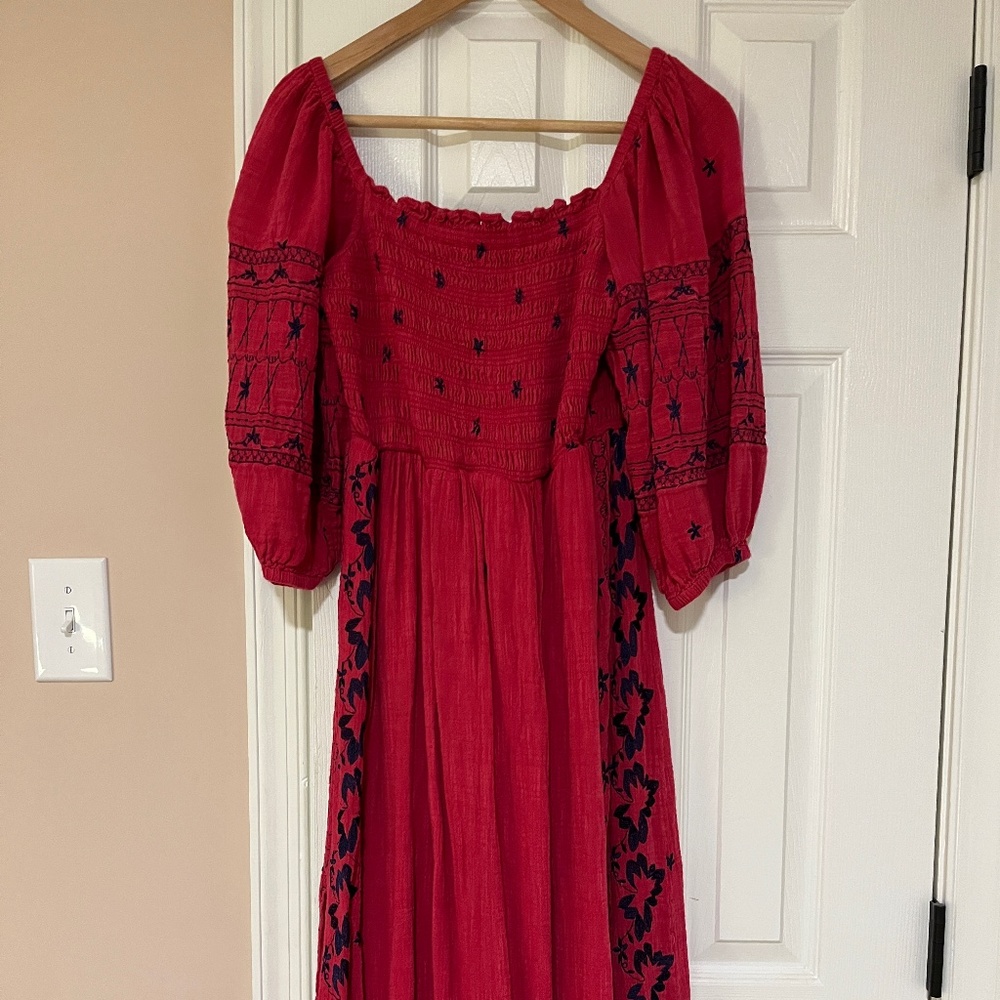 Anthropologie Smocked Dress XS